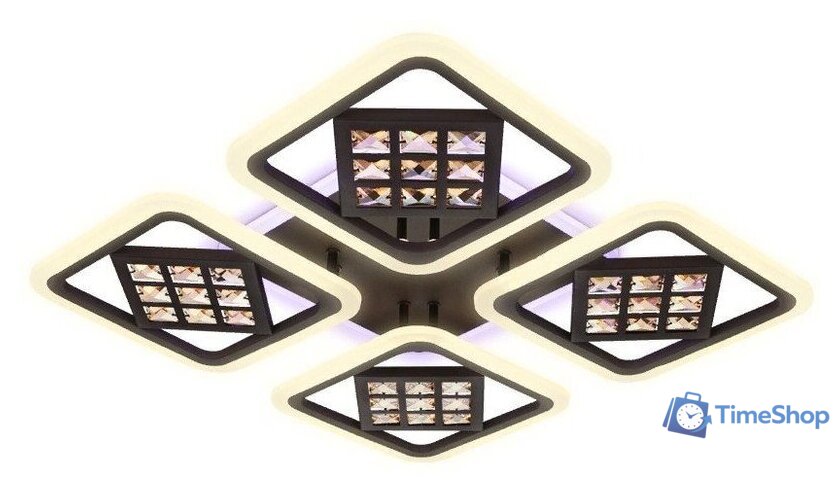 Припотолочная люстра Ambrella light FA287/4 CF/TI (кофе/янтарь) - Изображение №2 — Интернет-магазин Time-Shop