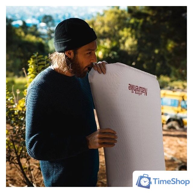 Самонадувающийся коврик Naturehike NH20DZ002 6927595767603 (бежевый) - Изображение №3 — Интернет-магазин Time-Shop