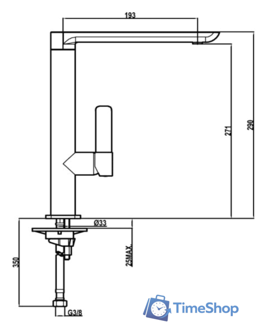 Смеситель TEKA FO 915 (хром) - Изображение №2 — Интернет-магазин Time-Shop