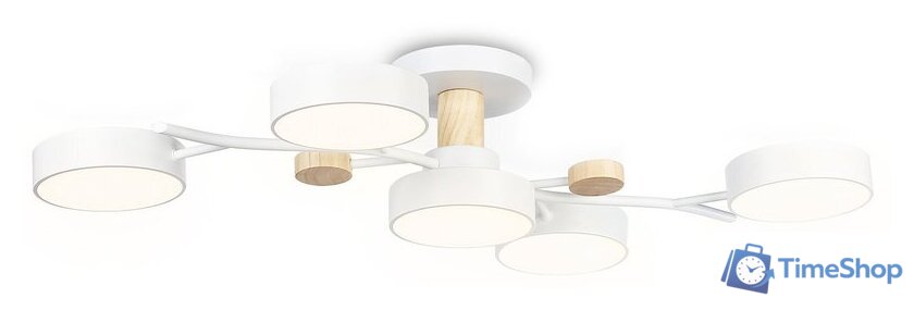 Припотолочная люстра Ambrella light FL4834/5 WH - Изображение №2 — Интернет-магазин Time-Shop