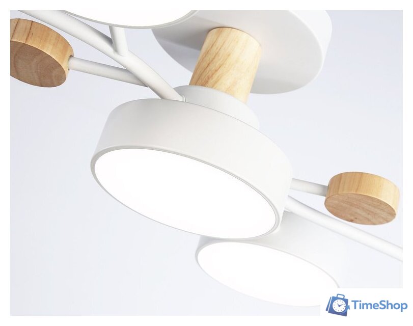 Припотолочная люстра Ambrella light FL4834/5 WH - Изображение №7 — Интернет-магазин Time-Shop