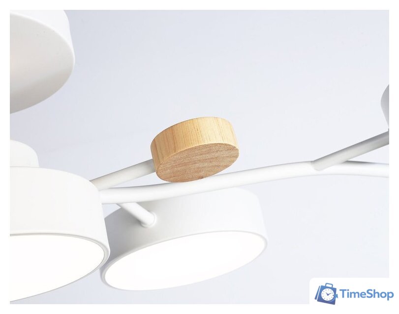 Припотолочная люстра Ambrella light FL4834/5 WH - Изображение №6 — Интернет-магазин Time-Shop