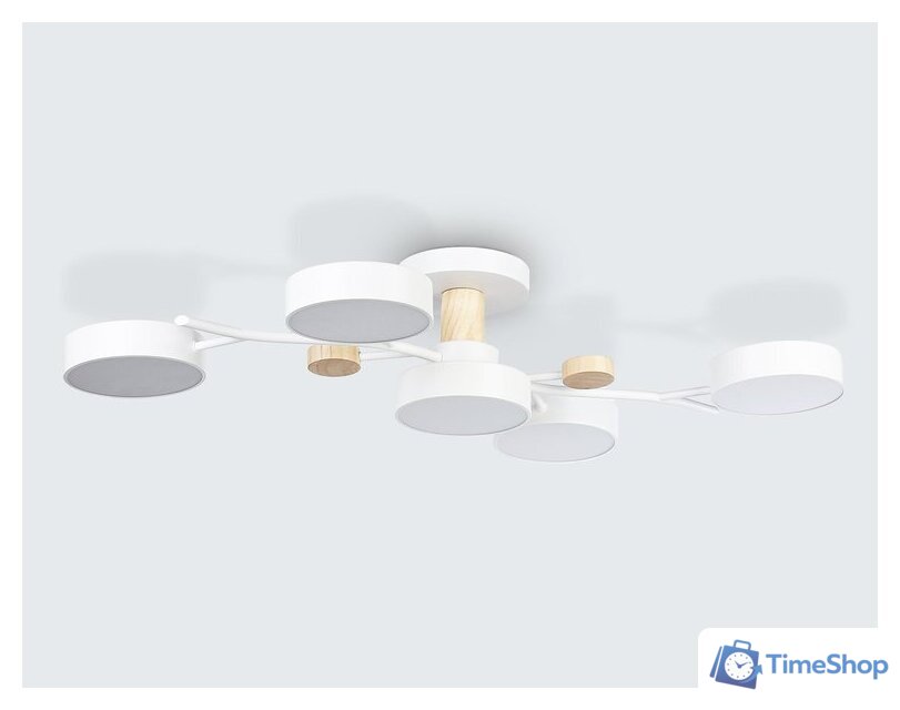Припотолочная люстра Ambrella light FL4834/5 WH - Изображение №5 — Интернет-магазин Time-Shop