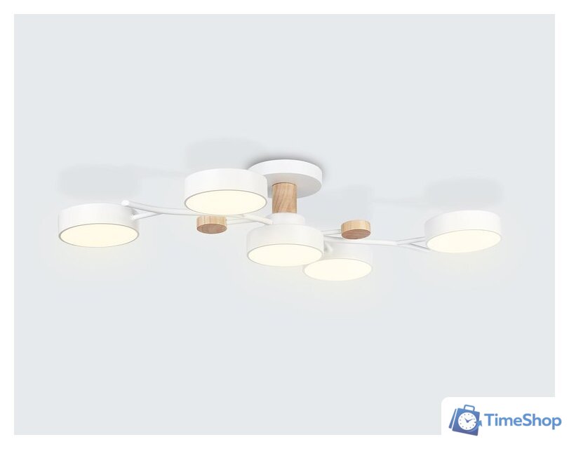 Припотолочная люстра Ambrella light FL4834/5 WH - Изображение №3 — Интернет-магазин Time-Shop