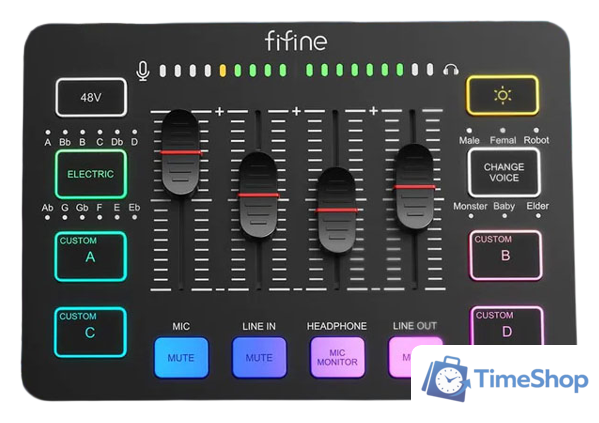 Микшерный пульт FIFINE SC3 (черный) - Изображение №1 — Интернет-магазин Time-Shop
