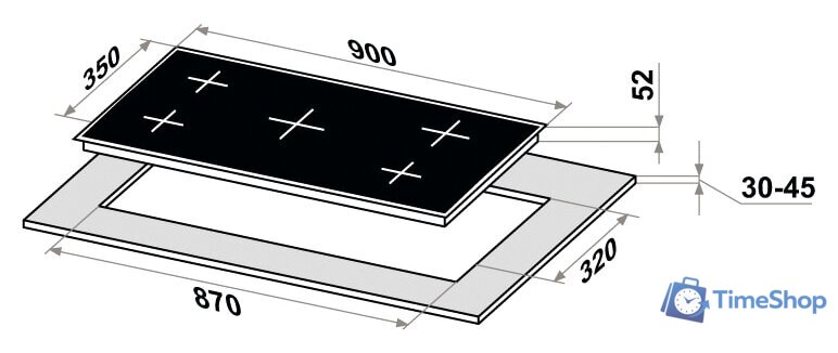 Варочная панель MAUNFELD CVCE905SMTBK - Изображение №12 — Интернет-магазин Time-Shop