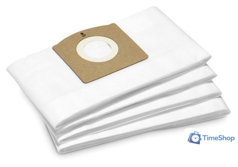 Одноразовый мешок Karcher WD 1 2.863-325.0 (4 шт) - Изображение №1 — Интернет-магазин Time-Shop