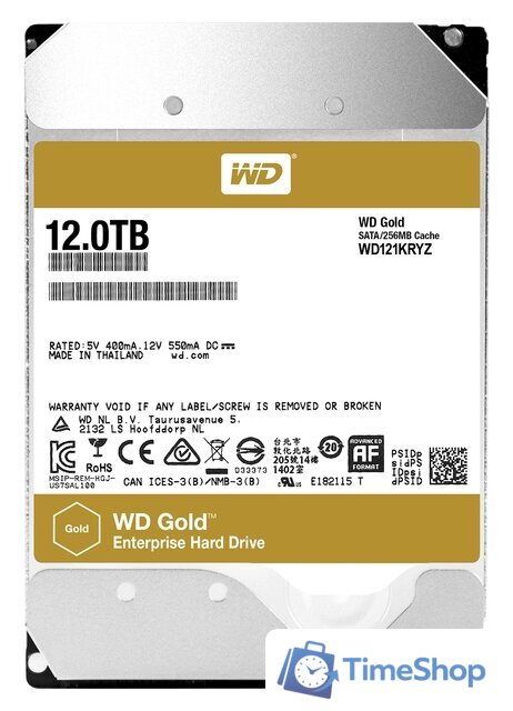 Жесткий диск WD Gold 12TB WD121KRYZ - Изображение №1 — Интернет-магазин Time-Shop