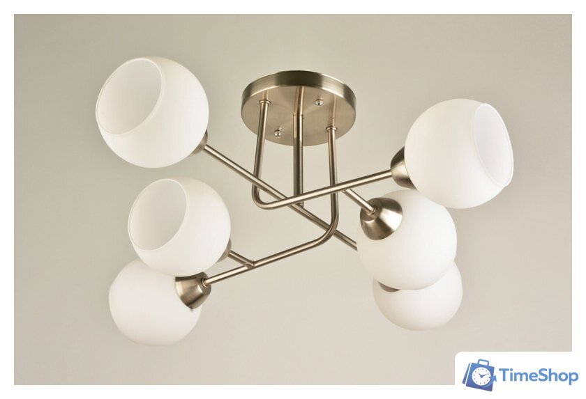 Припотолочная люстра Mirastyle BL-15076/6 SN - Изображение №2 — Интернет-магазин Time-Shop