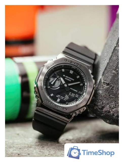Наручные часы Casio G-Shock GM-2100BB-1A - Изображение №4 — Интернет-магазин Time-Shop