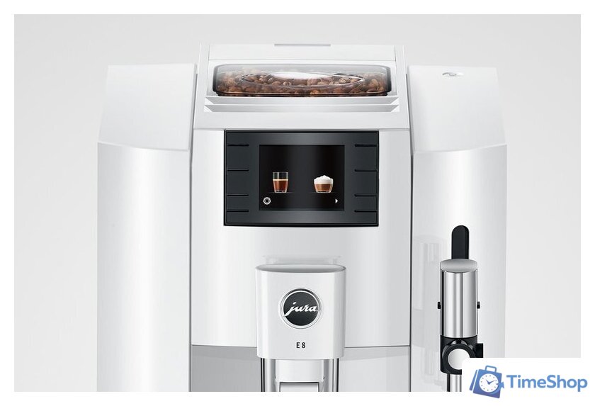 Кофемашина JURA E8 Piano White 15353 - Изображение №5 — Интернет-магазин Time-Shop