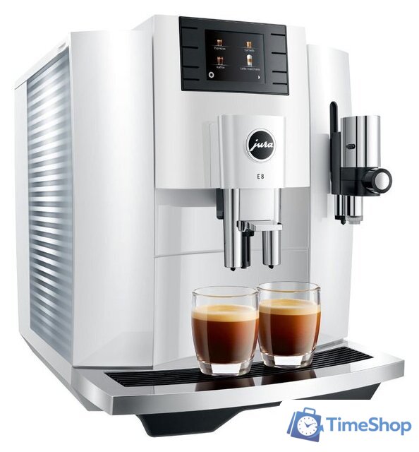 Кофемашина JURA E8 Piano White 15353 - Изображение №3 — Интернет-магазин Time-Shop