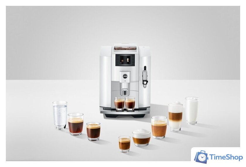 Кофемашина JURA E8 Piano White 15353 - Изображение №12 — Интернет-магазин Time-Shop