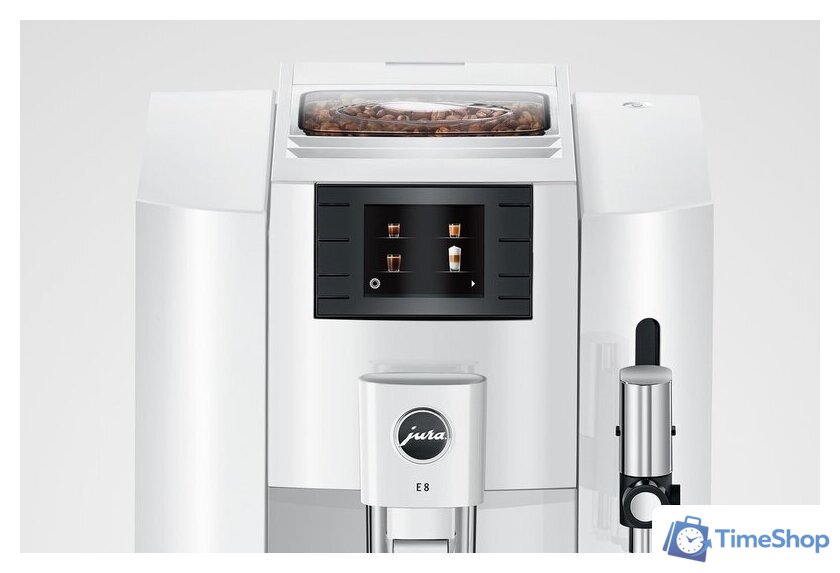 Кофемашина JURA E8 Piano White 15353 - Изображение №6 — Интернет-магазин Time-Shop