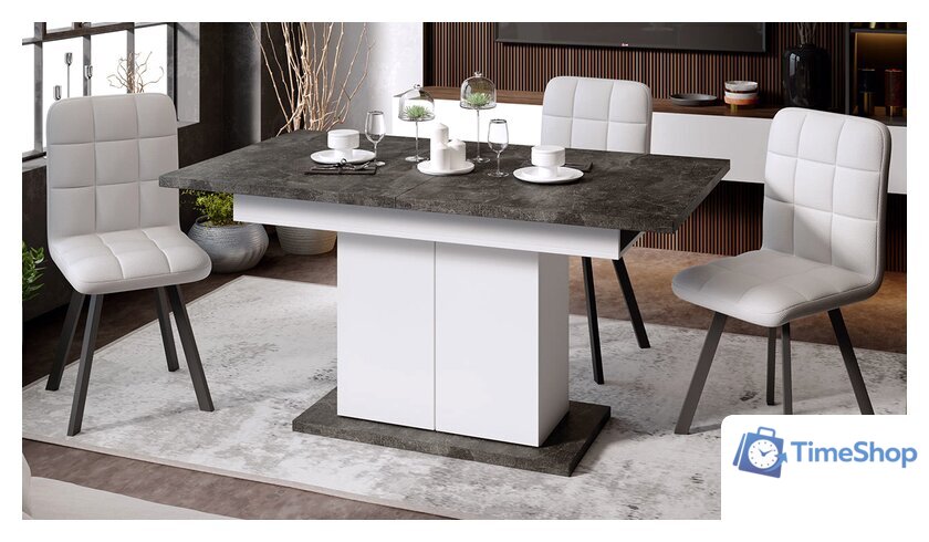 Кухонный стол Трия Детройт Тип 1 (белый/дуб крафт золотой) - Изображение №3 — Интернет-магазин Time-Shop