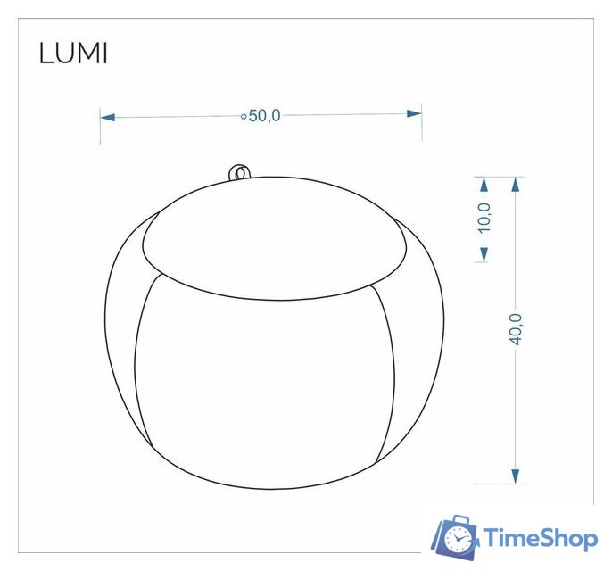 Пуфик Halmar Lumi (серый) - Изображение №2 — Интернет-магазин Time-Shop