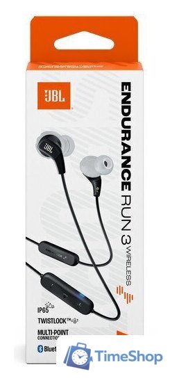 Наушники JBL Endurance Run 3 Wireless (белый/оранжевый) - Изображение №8 — Интернет-магазин Time-Shop