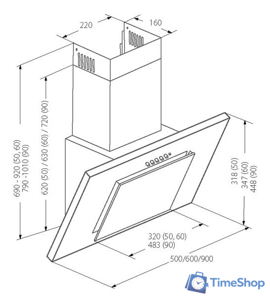 Кухонная вытяжка Akpo Nero 60 WK-4 (черный) - Изображение №4 — Интернет-магазин Time-Shop