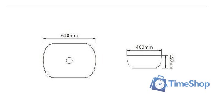 Умывальник SantiLine SL-1091 - Изображение №2 — Интернет-магазин Time-Shop