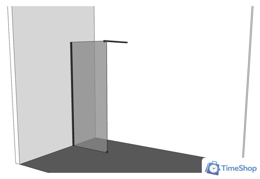 Душевая стенка Allen Brau Infinity 1 3.21013.BA 100x200 323805 (серебро браш) - Изображение №9 — Интернет-магазин Time-Shop