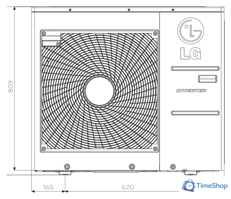 Наружный блок LG MU4M27 U42R0 - Изображение №2 — Интернет-магазин Time-Shop