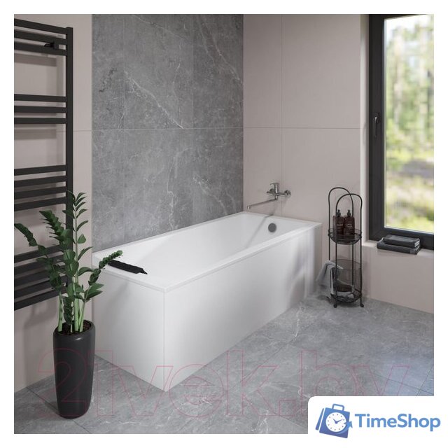 Ванна Lauter Aurora 170x75 21010075 (с ножками, лицевым и торцевым экранами) - Изображение №10 — Интернет-магазин Time-Shop