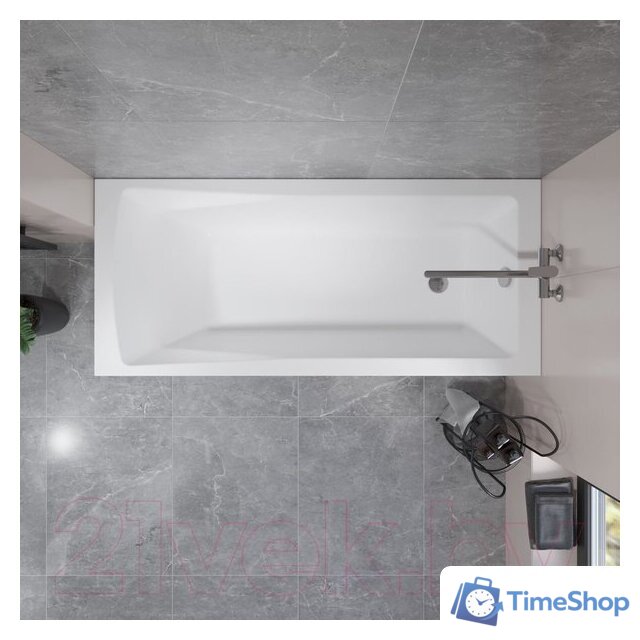 Ванна Lauter Aurora 170x75 21010075 (с ножками, лицевым и торцевым экранами) - Изображение №9 — Интернет-магазин Time-Shop