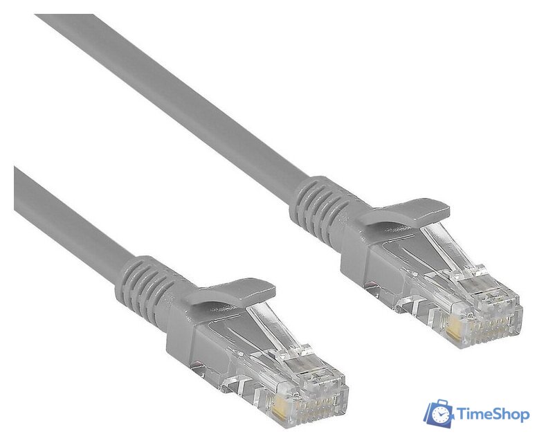 Кабель ExeGate UTP-RJ45-RJ45-5e-1M-GY (1 м, серый) - Изображение №1 — Интернет-магазин Time-Shop