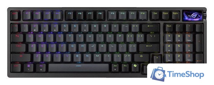 Клавиатура ASUS ROG Azoth 96 HE (ASUS ROG HFX V2 Magnetic, черный) - Изображение №7 — Интернет-магазин Time-Shop