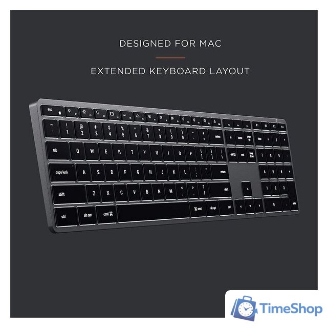 Клавиатура Satechi Slim X3 (серый) - Изображение №4 — Интернет-магазин Time-Shop