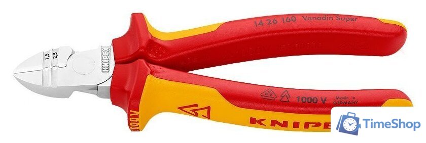 Кусачки боковые (бокорезы) Knipex 14 26 160 - Изображение №1 — Интернет-магазин Time-Shop