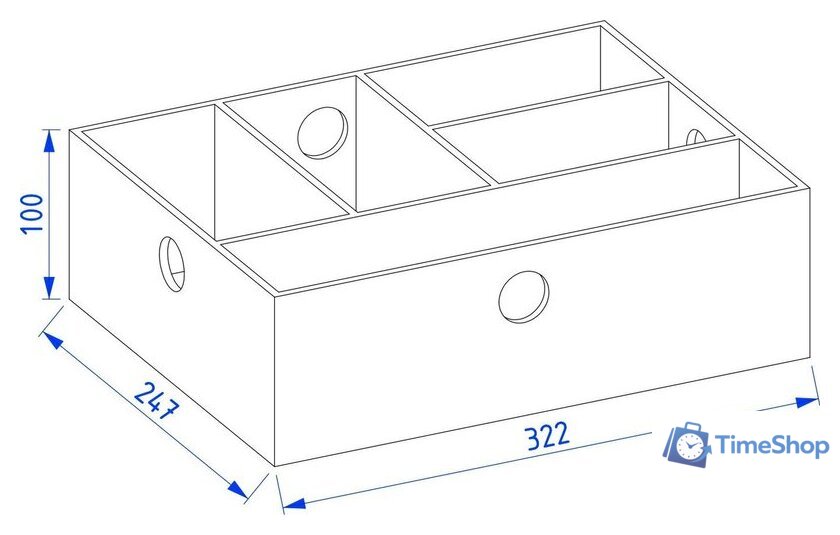 Органайзер для хранения Lauter Деревянный 32 (буковое дерево) - Изображение №2 — Интернет-магазин Time-Shop