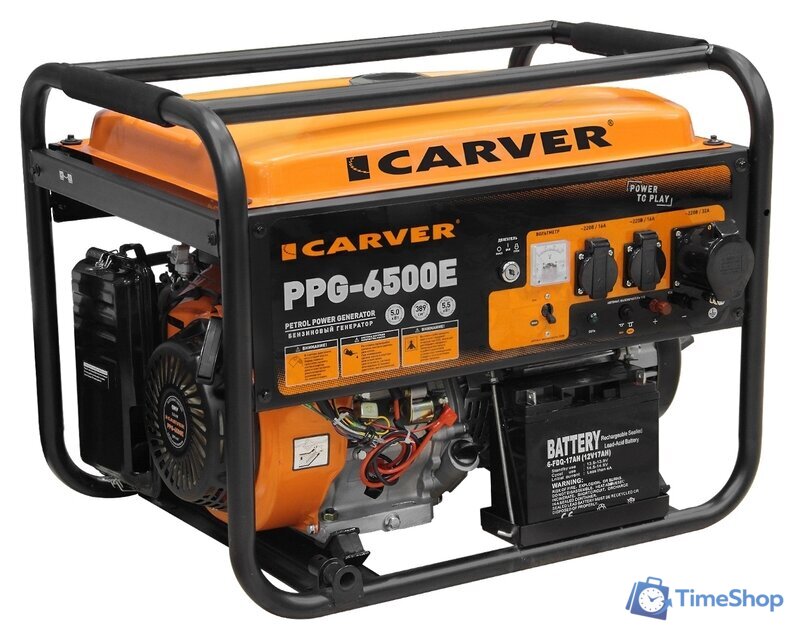 Бензиновый генератор Carver PPG-6500E - Изображение №1 — Интернет-магазин Time-Shop