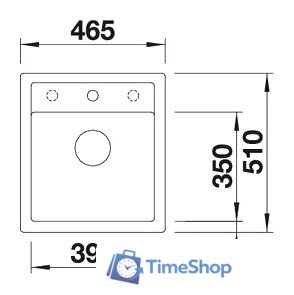 Кухонная мойка Blanco DALAGO 45 (белый) [517160] - Изображение №2 — Интернет-магазин Time-Shop