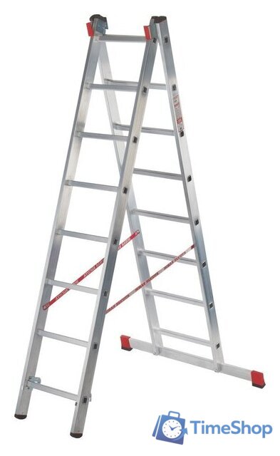 Лестница-стремянка Новая высота NV 322 двухсекционная профессиональная 2x11 ступеней - Изображение №2 — Интернет-магазин Time-Shop