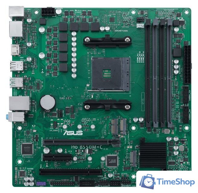 Материнская плата ASUS Pro B550M-C/CSM - Изображение №1 — Интернет-магазин Time-Shop