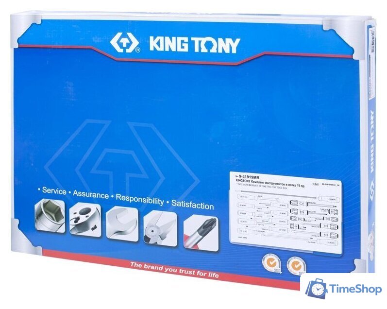 Набор отверток King Tony 9-31919MR (19 предметов) - Изображение №2 — Интернет-магазин Time-Shop