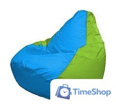 Кресло-мешок Flagman Груша Супер Мега 4XL Г5.1-276 (голубой/салатовый) - Изображение №1 — Интернет-магазин Time-Shop