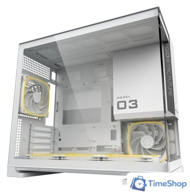 Корпус Geometric Future Model 3 5FAN (белый) - Изображение №2 — Интернет-магазин Time-Shop