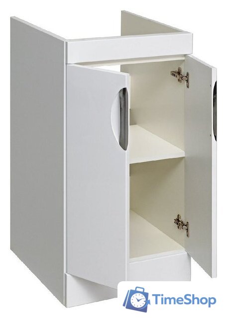  Runo Тумба с умывальником Лира 45 + Гамма 105 лайт с правым крылом (напольная, белый) - Изображение №4 — Интернет-магазин Time-Shop