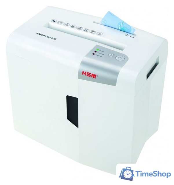 Шредер HSM shredstar X5 (4.5x30 мм, белый) - Изображение №4 — Интернет-магазин Time-Shop