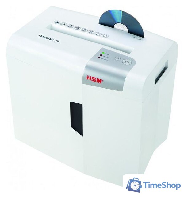 Шредер HSM shredstar X5 (4.5x30 мм, белый) - Изображение №3 — Интернет-магазин Time-Shop