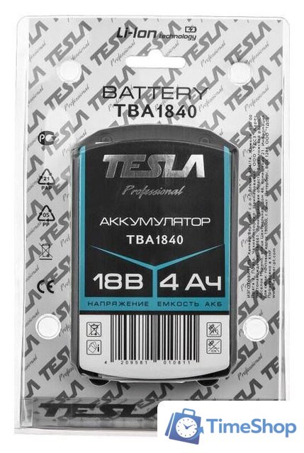 Аккумулятор Tesla TBA1840 (18В/4 Ah) - Изображение №8 — Интернет-магазин Time-Shop