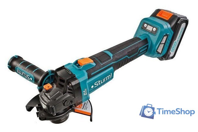 Угловая шлифмашина Sturm CAG18125BLE (с 1-им АКБ, кейс) - Изображение №1 — Интернет-магазин Time-Shop