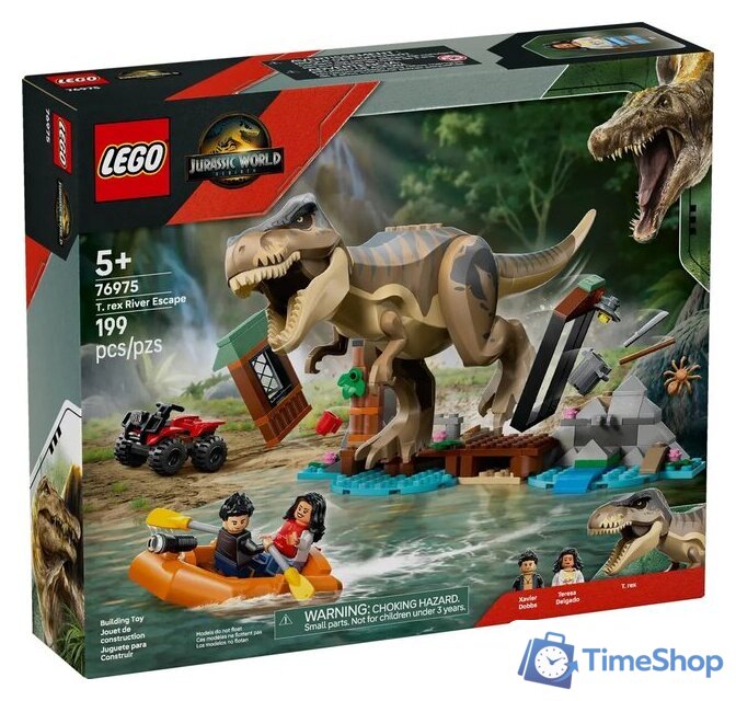Конструктор LEGO Jurassic World Побег по реке от Ти-Рекса 76975 - Изображение №1 — Интернет-магазин Time-Shop