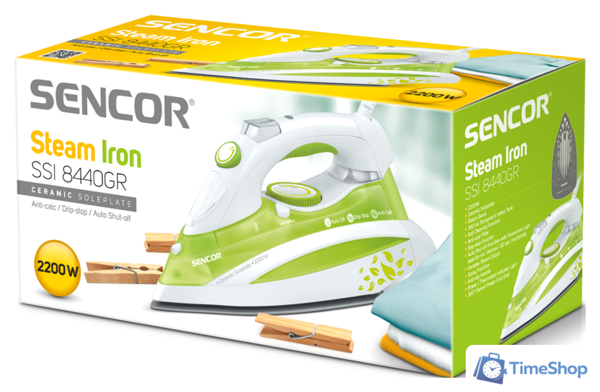 Утюг Sencor SSI 8440GR - Изображение №8 — Интернет-магазин Time-Shop
