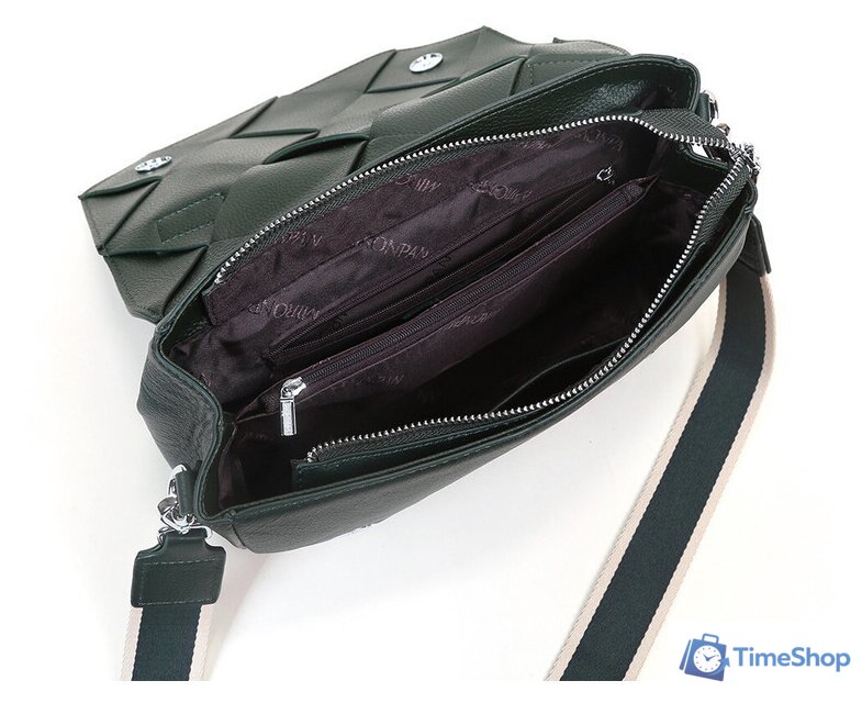 Женская сумка Mironpan 36046 (темно-зеленый) - Изображение №9 — Интернет-магазин Time-Shop