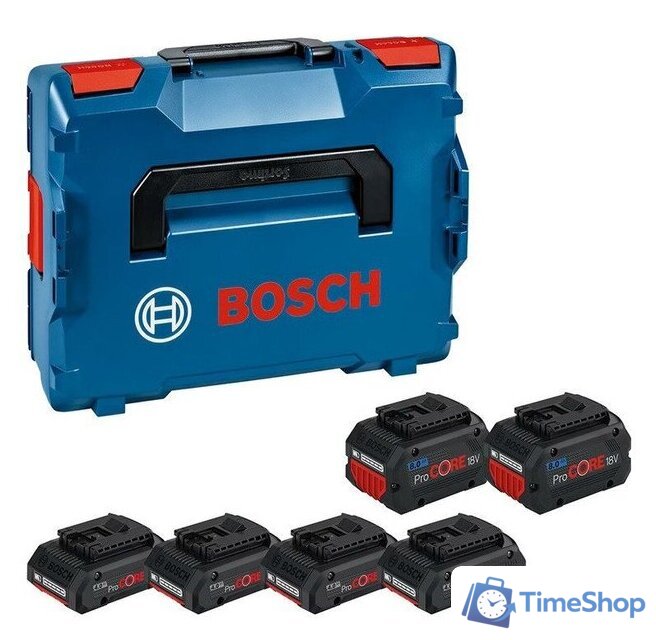 Набор аккумуляторов Bosch 1600A02A2T (18В/4x4 Ah + 18В/2x8 Ah) - Изображение №1 — Интернет-магазин Time-Shop