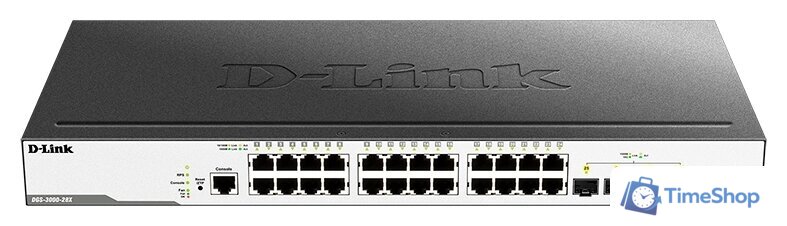 Управляемый коммутатор 2-го уровня D-Link DGS-3000-28X/B1A - Изображение №1 — Интернет-магазин Time-Shop