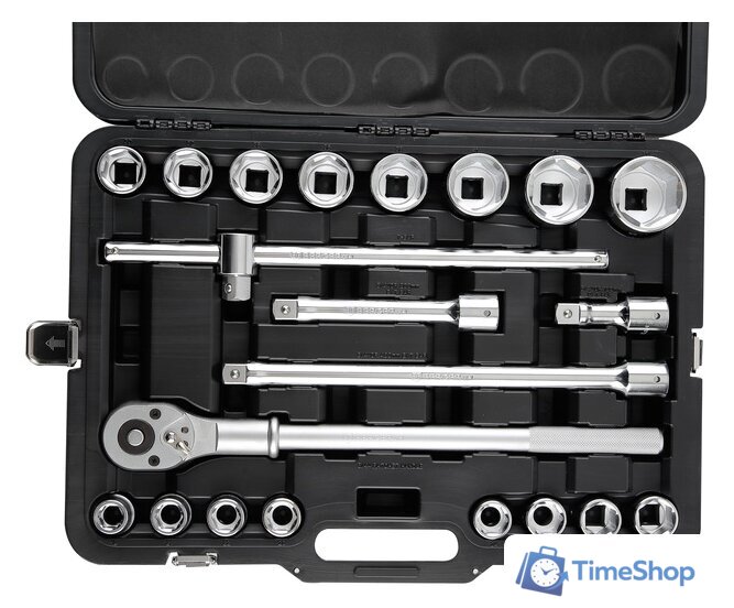 Набор трещотка с головками Berger BG021-34 (21 предмет) - Изображение №3 — Интернет-магазин Time-Shop